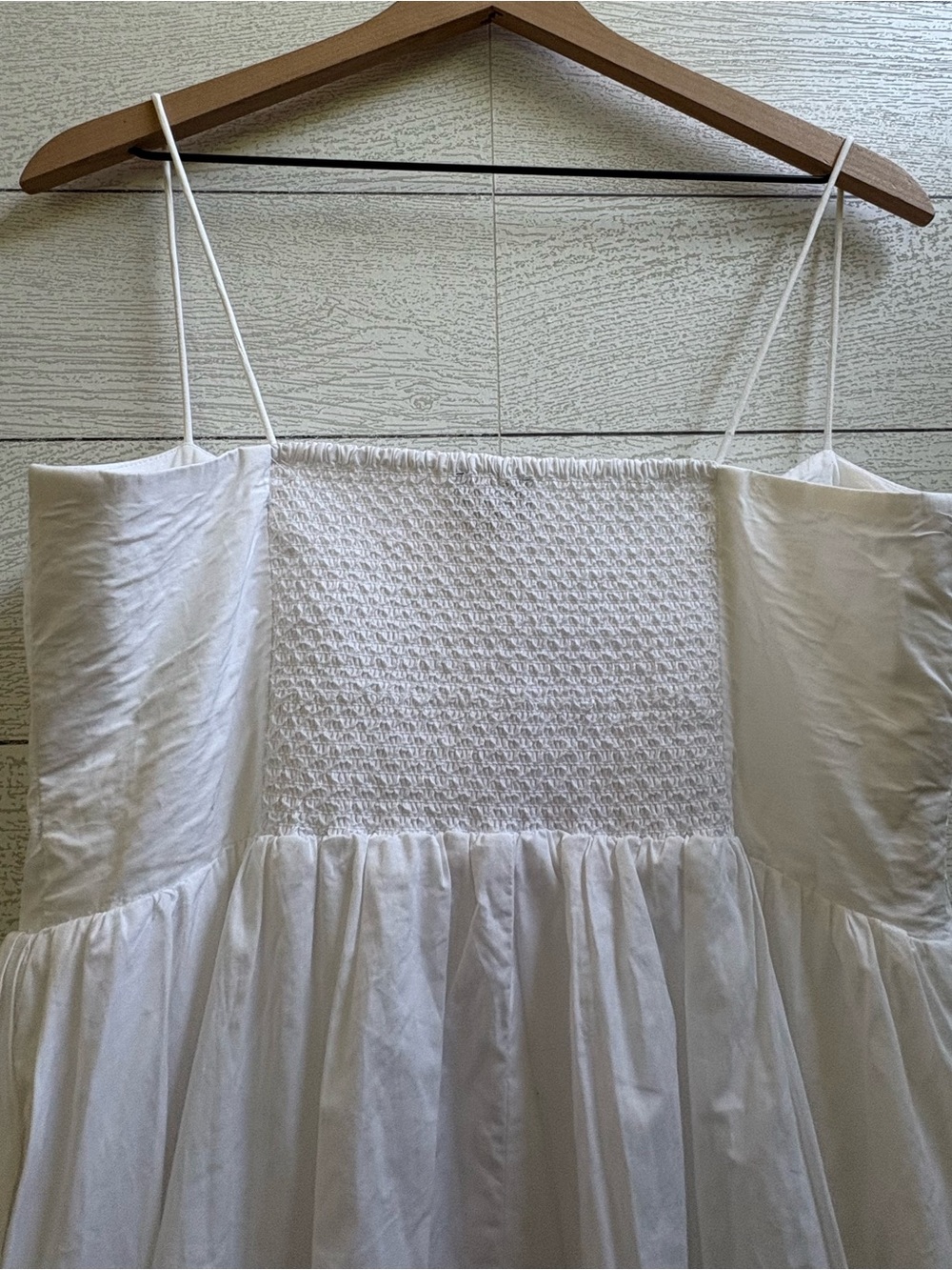 J.Crew White Cotton Poplin Midi Dress Size 12 A-Line Button Front Coastal Chic - Picture 12 of 16